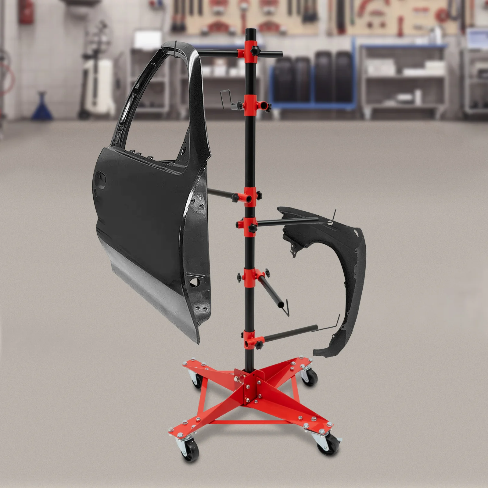 

[Подставка для краски дерева] Регулируемая подставка для краски деревьев - железо - для автомобильных дверей, крыльев - прочная, легко управляемая