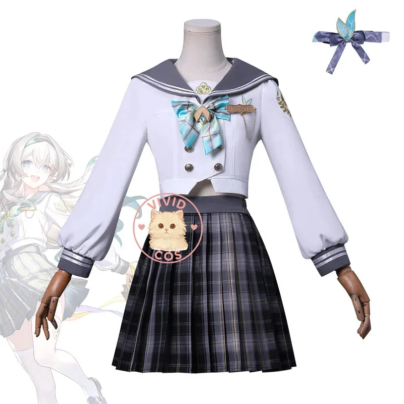 

Popular Honkai Star Rail Game Cosplay Costume Anime PGEM Firefly Role Play Outfit Female School Uniform Set A;2,C'4,H.