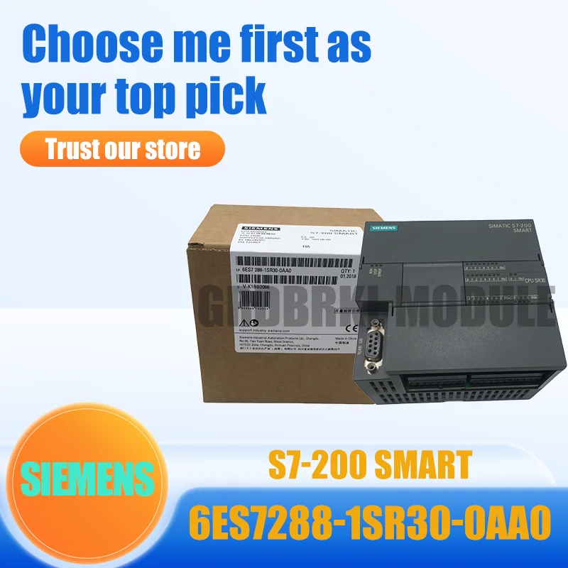 New Original SIEMENS S7-200 SMART 6ES7288-1SR30-0AA0 CPU SR30 AC DC Relay PLC Module