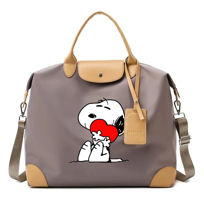 Snoopy Ladies Travel Bag Large Capacity Women\'s Handbag Waterproof Fashion Gym Bag Luggage Bag Shoulderbag Birthday Gift