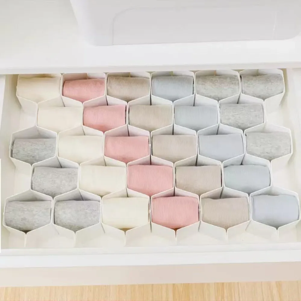 

European and American popular honeycomb drawer partitions for cosmetics classification and storage,