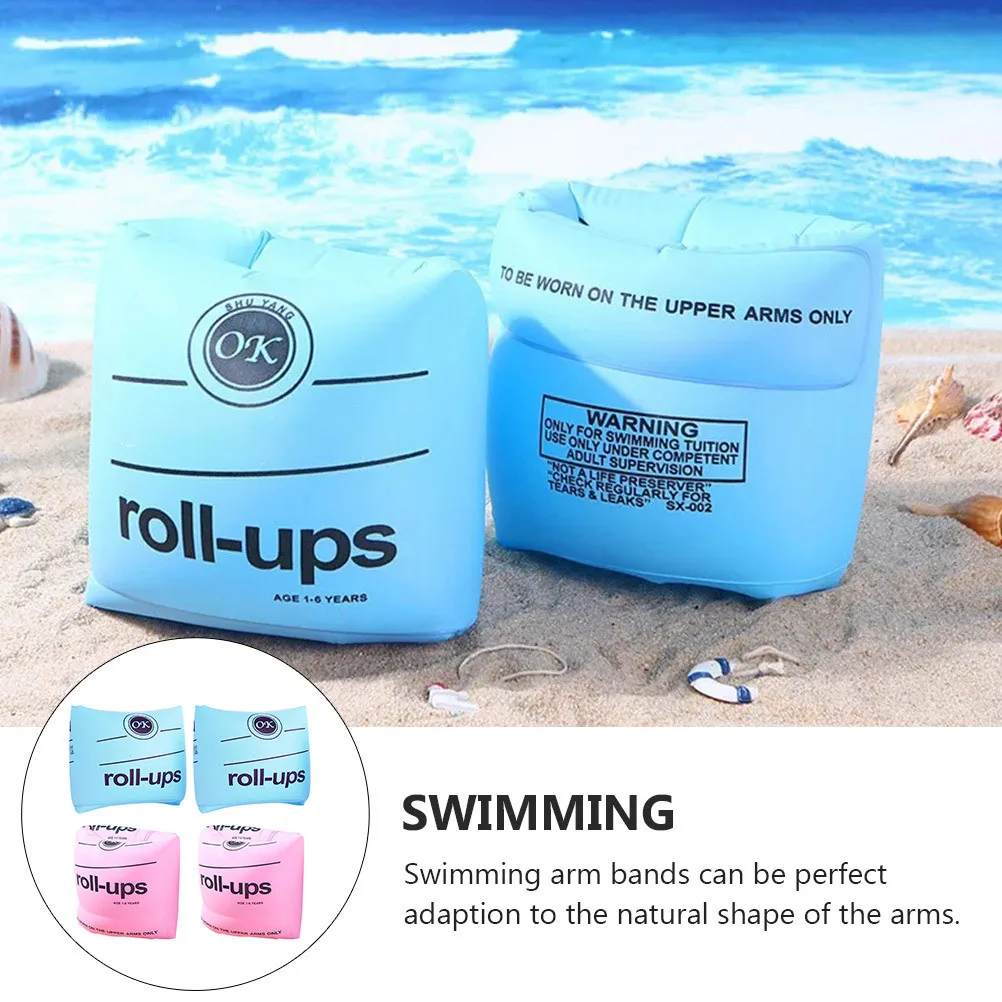 

Arm Bands Inflatable Floaties For Adult Safety Swimming Sleeves Water Exercise Training Buoyant Arm Rings Swimming