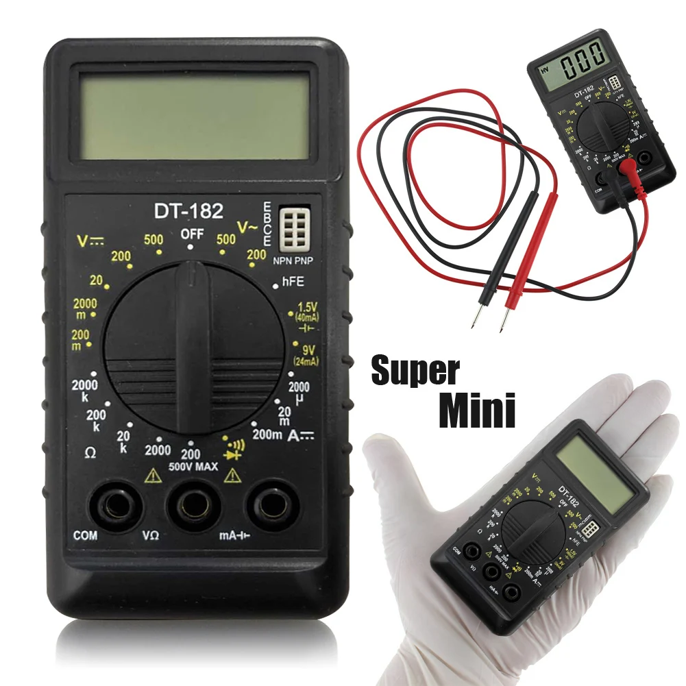 Mini Smart Multimeter AC/DC Ture RMS Portable Capacitance Meter High-precision Low Battery Indicator for Electrician Supplies