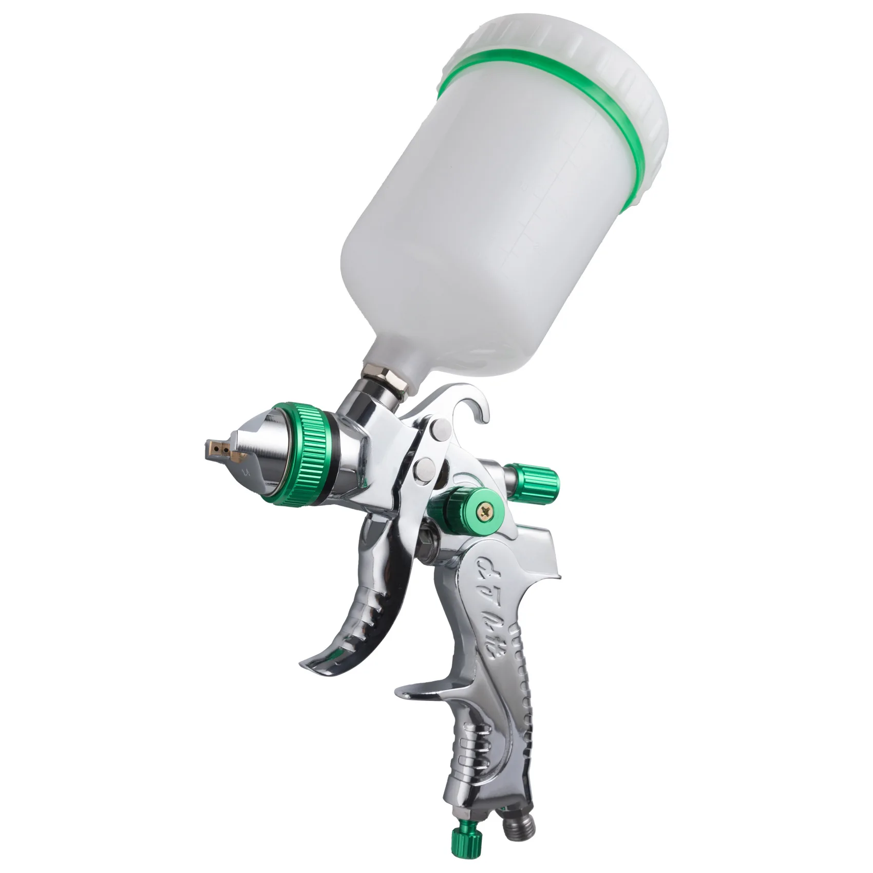 2008 Automotive high atomization finish 1.4/1 7/2.0 mm spray gun pneumatic paint pot spray gun tool