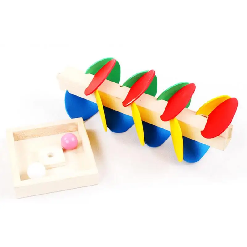 Colorful Tree Marble Ball Run Track Building Blocks Kids Wood Game Toys Children Learning Educational DIY Wooden Toys Gifts