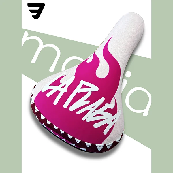 Mafia Bicycle Saddle Stunt Wheelie Bike Seat Silicon Printing Rasta Cycling Flannelette With Super Strong 8mm Steel Rail Rasta