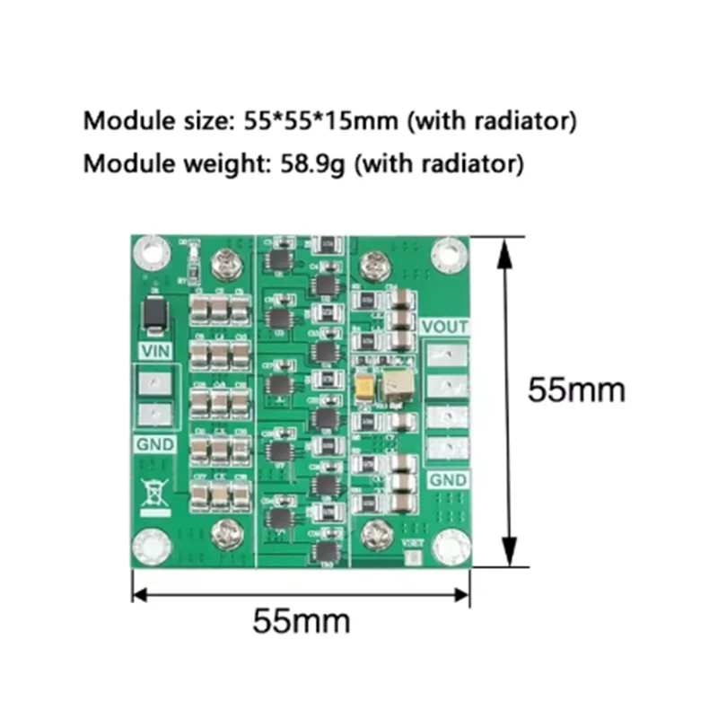 Design of 10 Parallel Low-noise Linear 4-layer PCB for LT3045 Module Positive Voltage Power Supply