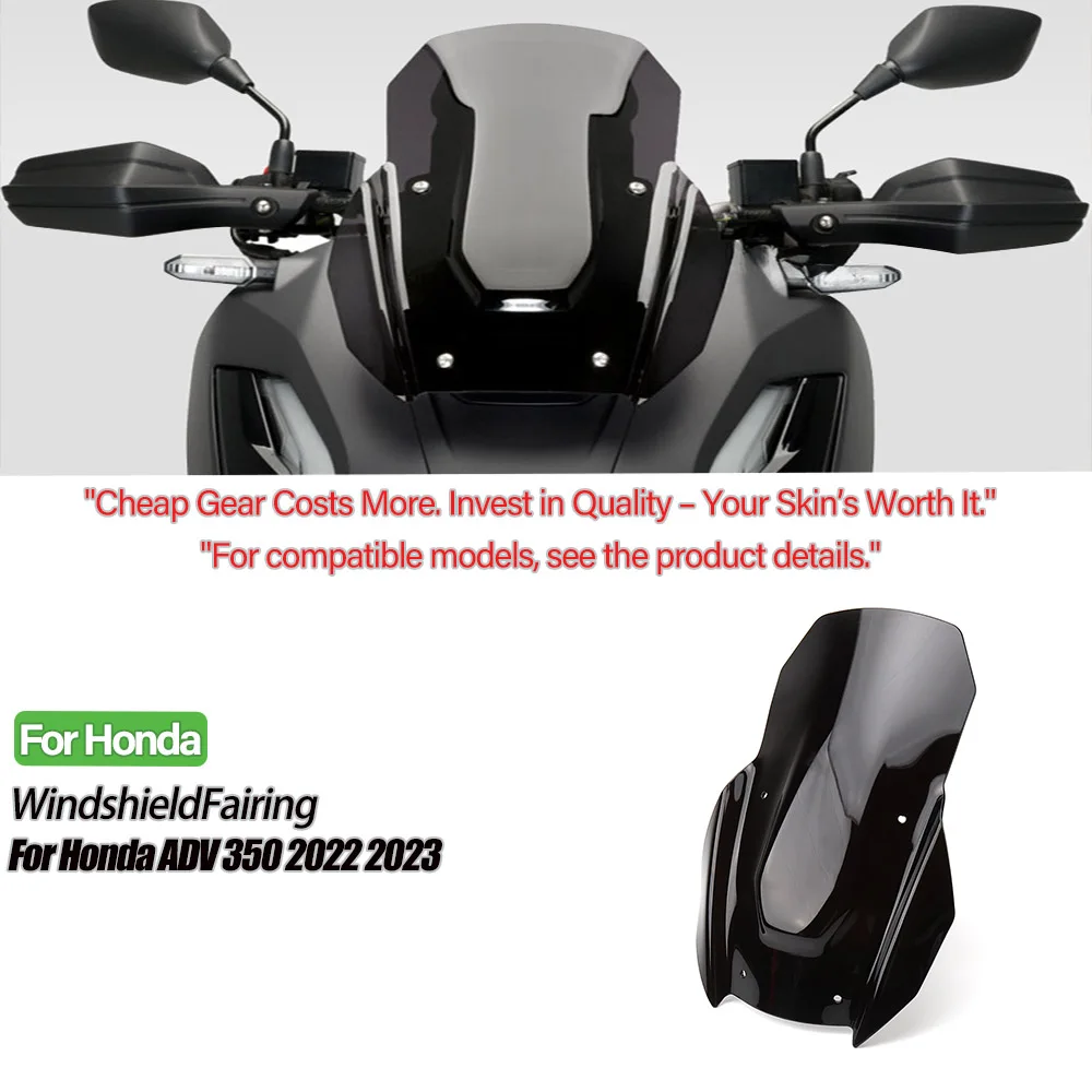 

Для Honda ADV 350 Adv350 ADV350 2022 2023, лобовое стекло, ветрозащитный экран, дефлектор, спойлер, защита, детали мотоцикла