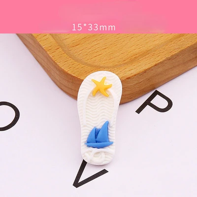 10 stücke Marine Beach Style Krabben Float Flasche Pantoffel Miniatur Flatback Scrap booking Verzierungen DIY Handwerk Home Dekoration – Detail 17