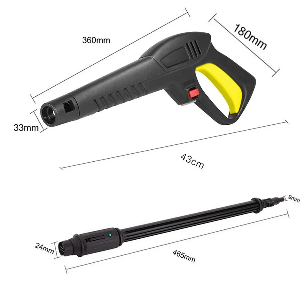 Pistola de agua de chorro genuina, pistola de pulverización de lavado de coche, pistola de boquilla de lanza para lavado Vax Craftsman Briggs amp
