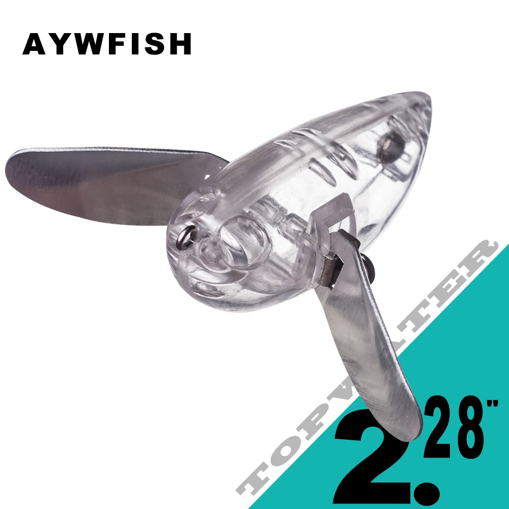 

AYWFISH 5PCS Unpainted Topwater Bait Blanks 5.8CM 10.5G Bee Fishing Lures Blanks Artificial Popper Insect Tackle Metal Spoon