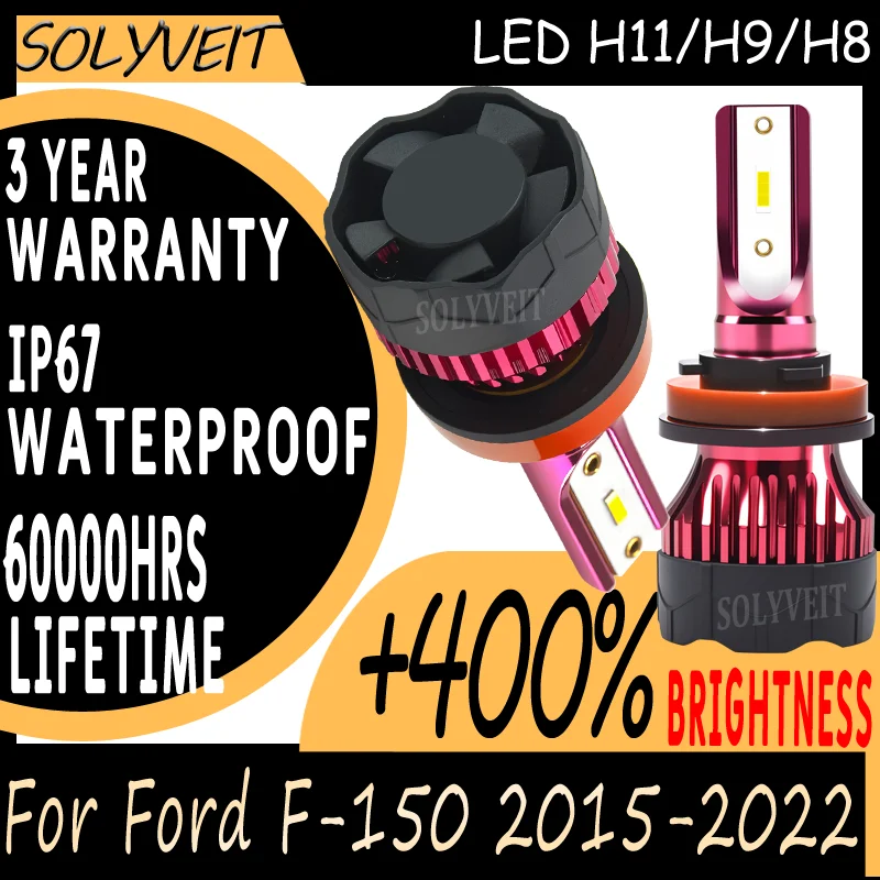 

High-Quality Clear Night Visibility Quick Installation Low Beam Bulbs For Ford F-150 2015 2016 2017 2018 2019 2020 2021 2022
