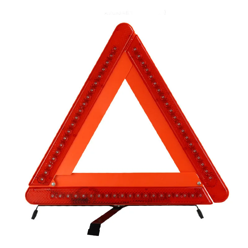 

Led Light Car Parking Safety Triangle Tripod Vehicle Reflective Triangle Warning Sign Vehicle Breakdown Assist Auto Accessories