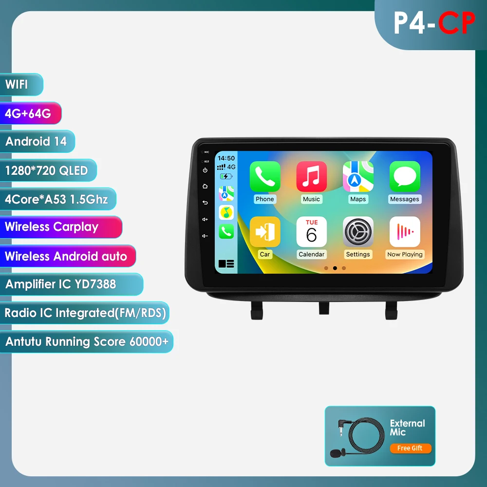 OSSURET AI Carplay Android 14 autoradio voor Opel Meriva B 2009 - 2014 GPS Multimedia 4G DSP BT RDS 360Camera met Snapdragon 6115