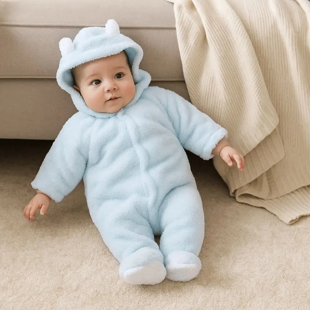 

Cartoon Baby Jumpsuits Winter Long Sleeve Baby Boys Girls Rompers Toddler Kids Playsuit Jumpsuits Baby Clothes