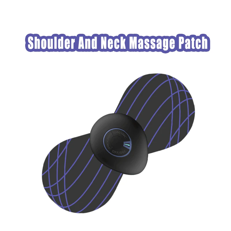 

New Portable Shoulder and Neck Massage Patch Intelligent Mini Cervical Massage Patch EMS Neck Massage Patch
