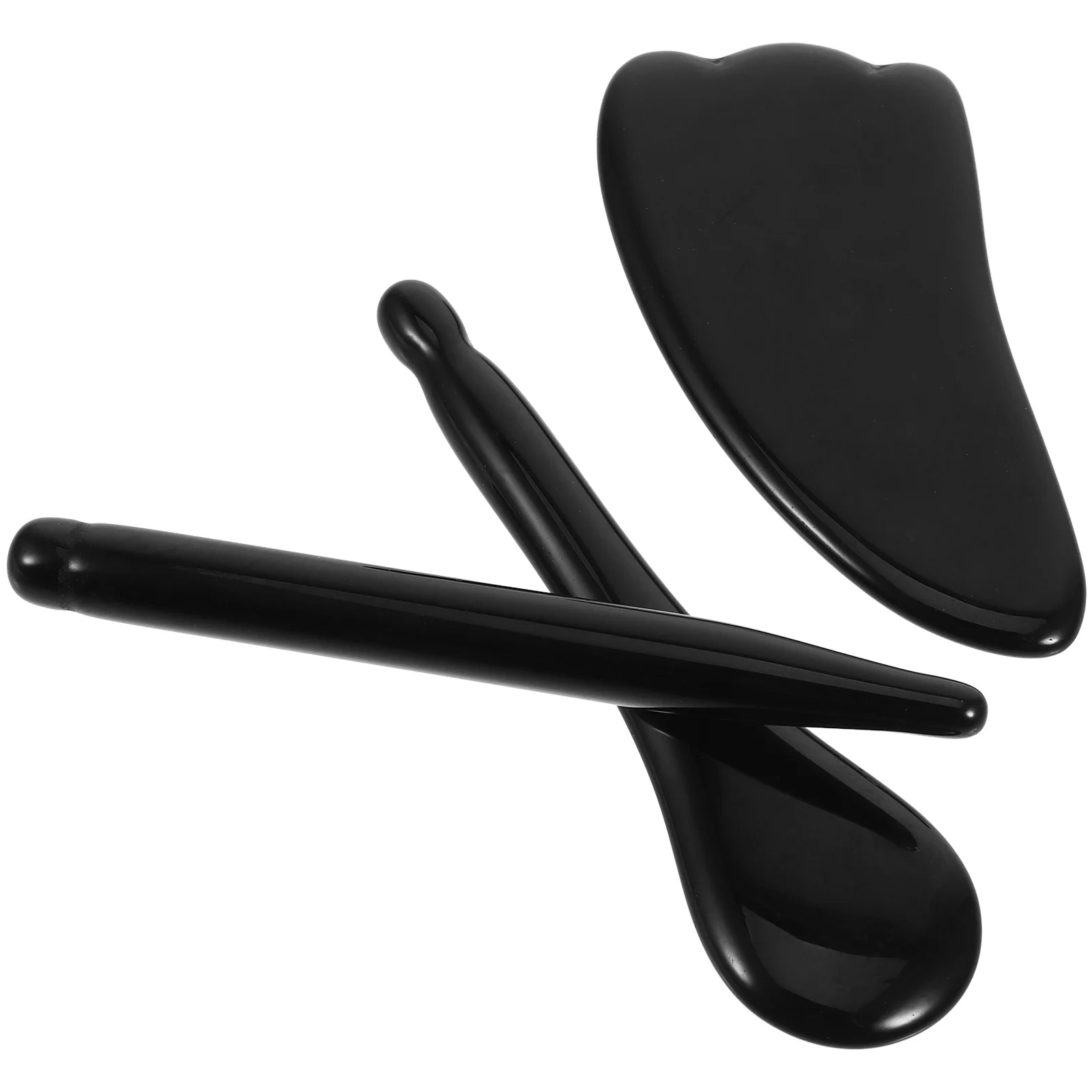 3 قطعة مجموعة أدوات الوجه غوا شا حجر سبج طبيعي للوجه والرقبة وتدليك الظهر والعناية بالحجر الناعم وكشط الاسترخاء #6