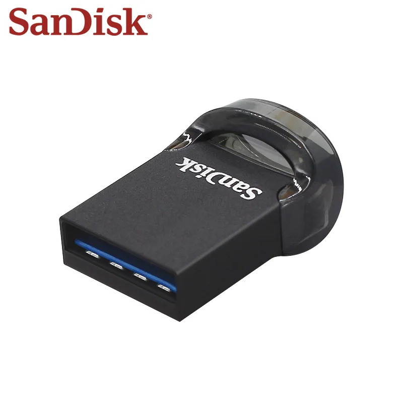 محرك أقراص سانديسك الصغير باللون الأسود CZ430 USB 3.2 محرك فلاش 16 جيجابايت 32 جيجابايت 64 جيجابايت 128 جيجابايت 256 جيجابايت ماكس 400 ميجا بايت/ثانية عصا ذاكرة عالية السرعة للعمل