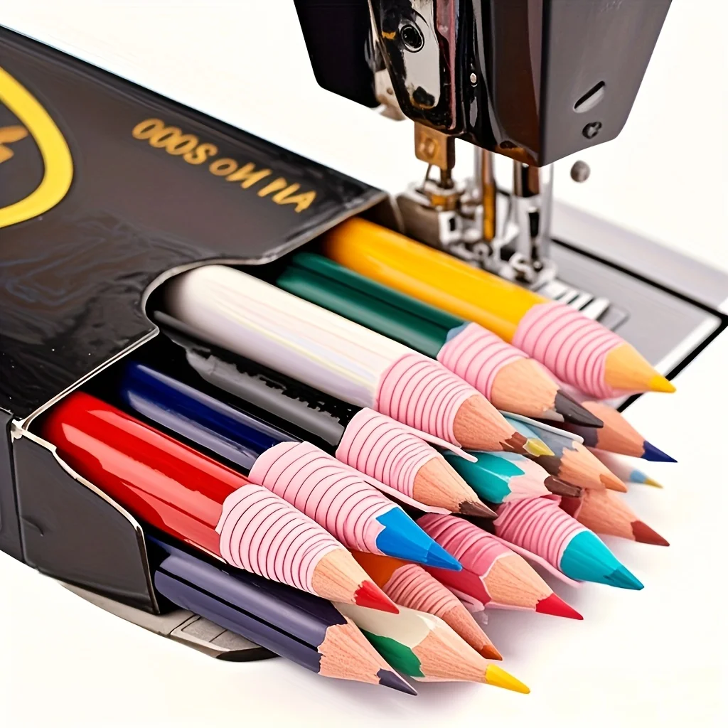Multi Color Tailor Sewing Pencils Fabric Marker Chalk Pencil Erasable Cloth Marking Tool for Garment Leather DIY Sewing Craft