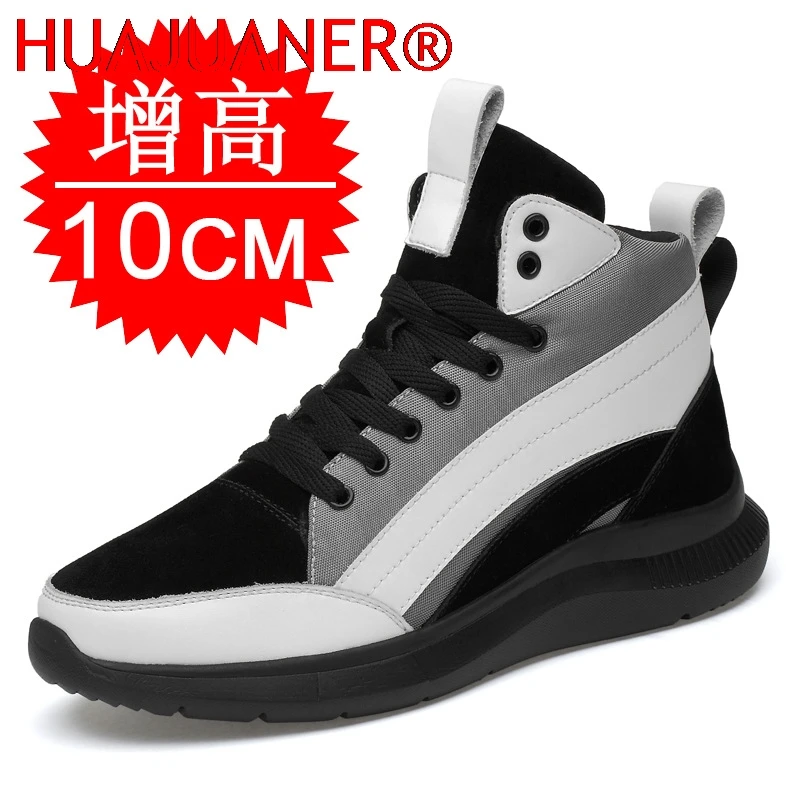 

High-top Heightening Shoes Elevator Shoe Height Increase Footwear Men Height Increase Insole 6CM 8CM 10CM Sneakers Shoes