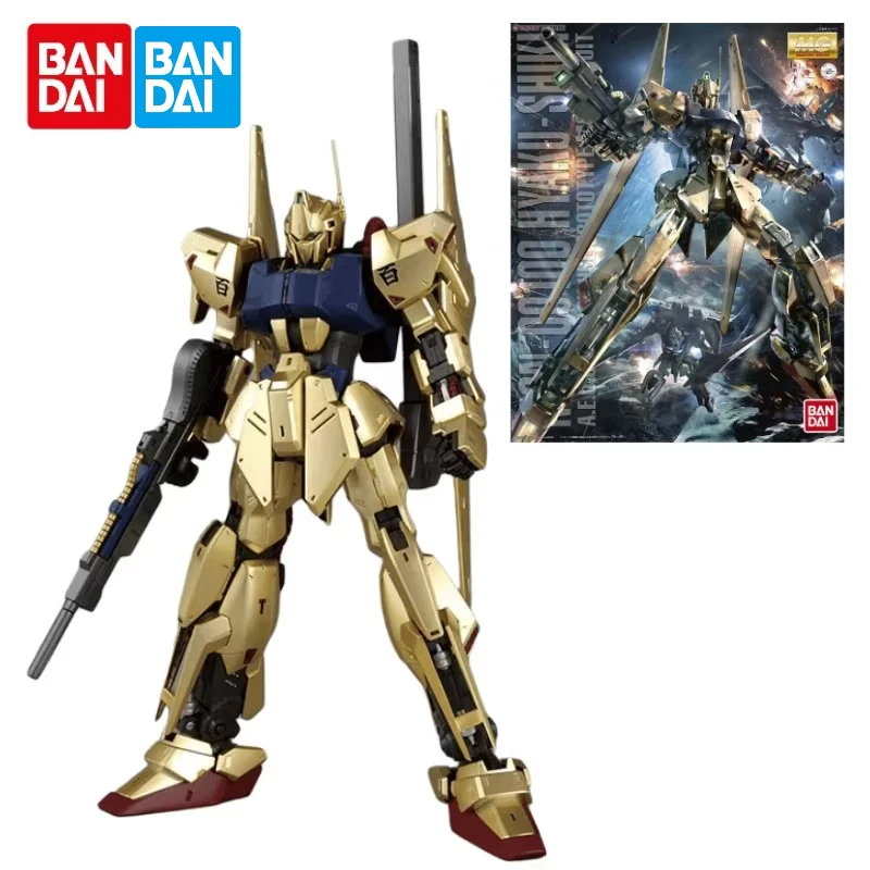 Original Bandai Gundam MG 1/100 MSN-00100 HYAKU-SHIKI 2.0 Assembly Anime Action Figure Model Toys Collection Kids Gifts In Stock