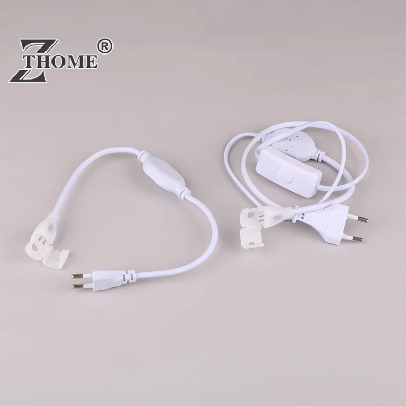 Imagem -03 - Plug Conector Rápido com Cabo de Botão Led Strip Power Supply 220v Ip67 10 mm Cob Strip eu