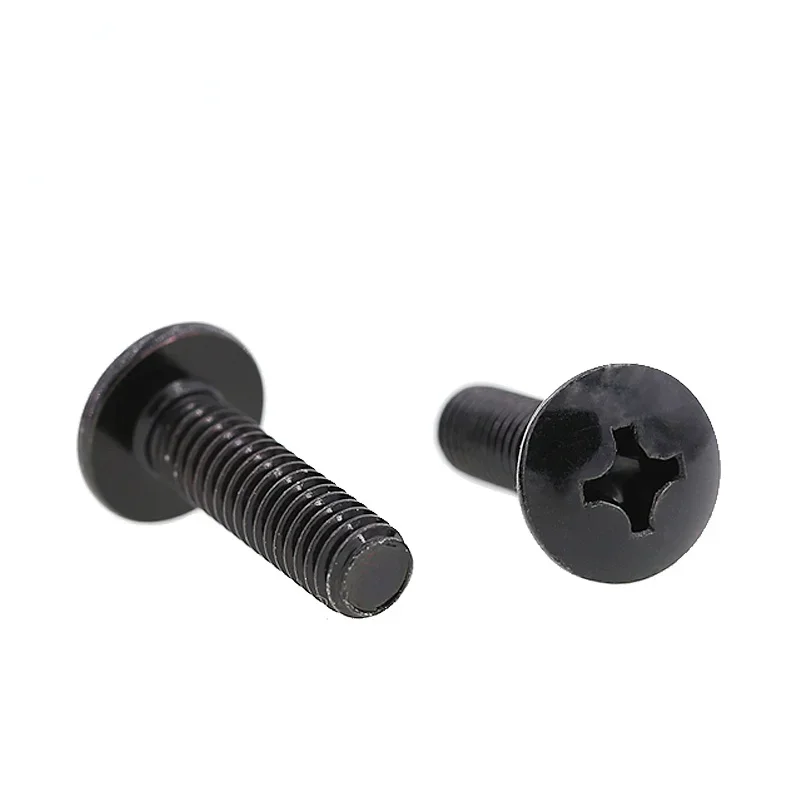 

50pc M6 6mm Large Flat Head Cross Bolt M6 Screw Mushroom Umbrella Head Phillips Bolt L=8-60mm 16mm 20mm 30mm Machine Screw