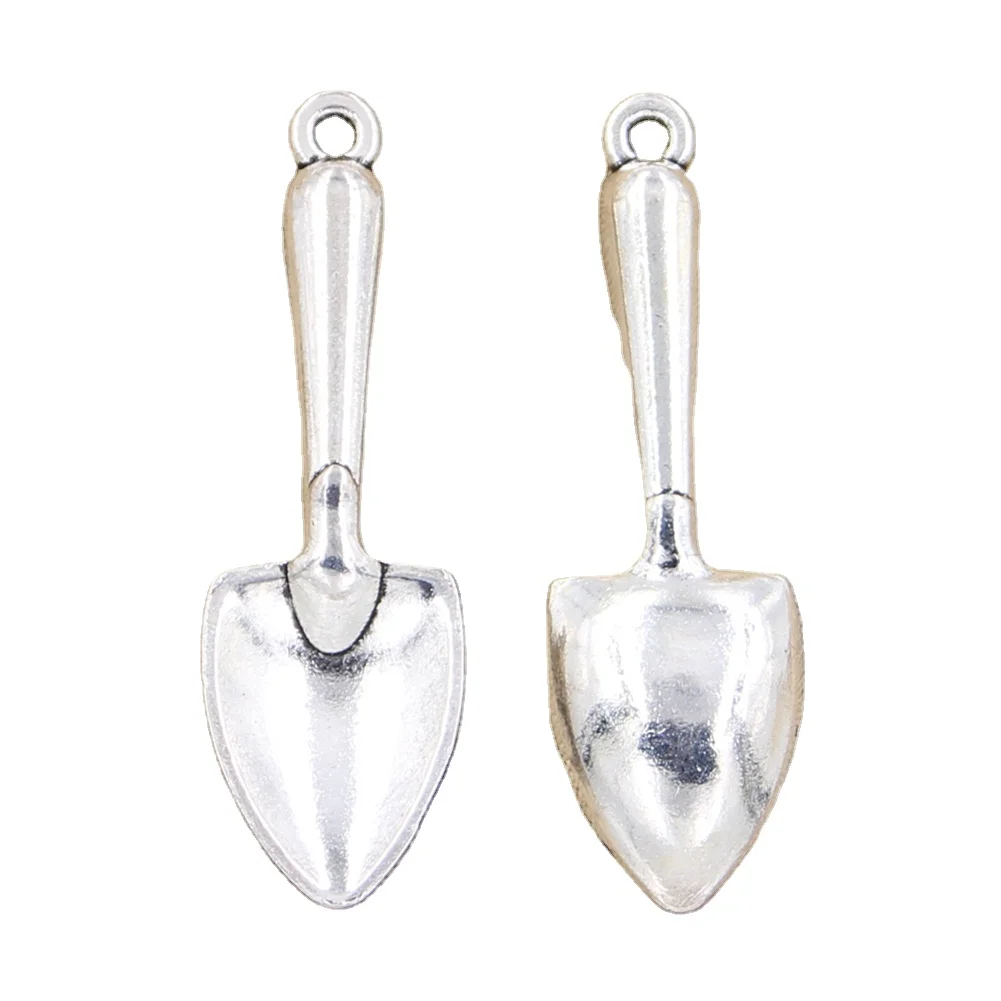 3 stücke Charms Schaufel Spaten kelle Gartenarbeit 51x16mm antike silberne Farbe Anhänger machen DIY handgemachte tibetische Suche Schmuck