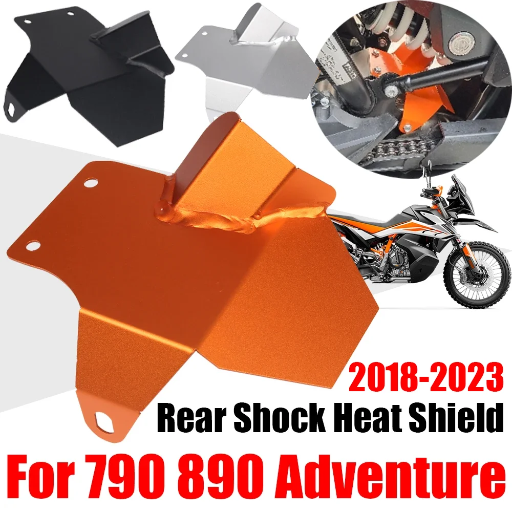 For KTM 790 890 Adventure ADV R S 790ADV 790S 2018 - 2023 Accessories Rear Shock Heat Shield Guard Exhaust Pipe Protection Cover