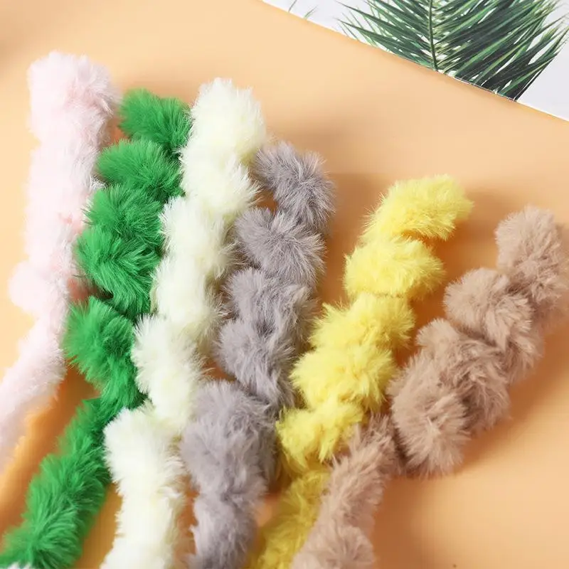 Plüschige Eisendraht-Drehstäbe 25mm Lebendige Farben Wollstäbe für Schulkunststunden DIY-Handwerkskreation – Detail 12