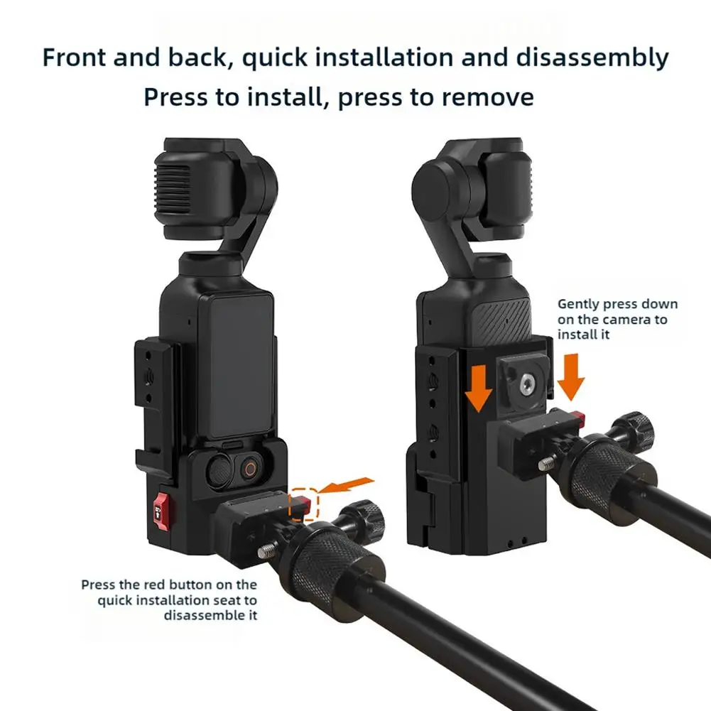 For DJI OSMO POCKET 3 Multi In One Magnetic Metal Expansion Rabbit Cage Frame Car Neck Cold Shoe Mount Housing Shell Accessories