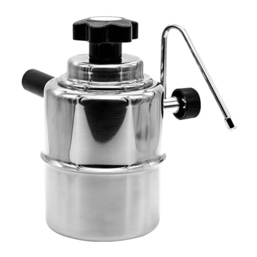 

Stovetop Milk Steamer 50SS for Coffee with Stainless Steel Build and Silver Finish Offers Efficient Frothing Performance