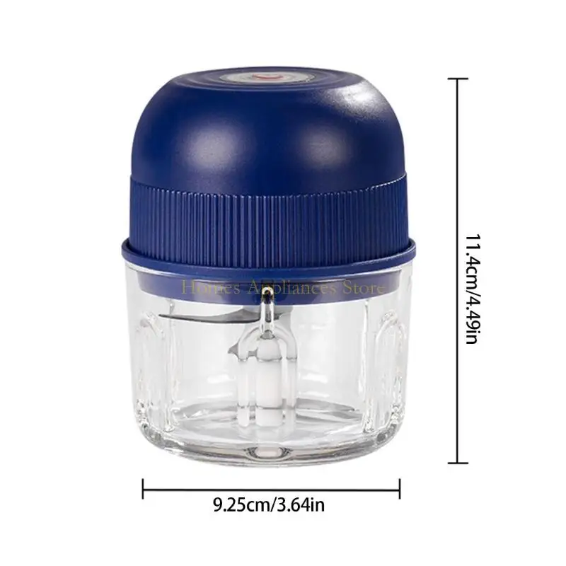 Picadora eléctrica ajo D0AB, picadora verduras 260ml, picadora alimentos, picadora ajo, USB