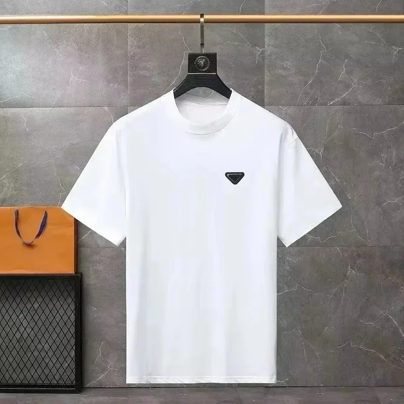 

Summer men's and women's T-shirts with luxurious triangular patterns and loose short-sleeved cotton sports tops.