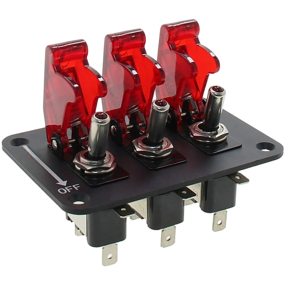 Automotive Switch 20A Power Start Switch 9.9*6.6*3.05cm Indicator Light 12V Power Control 200,000 Electrical Cycles