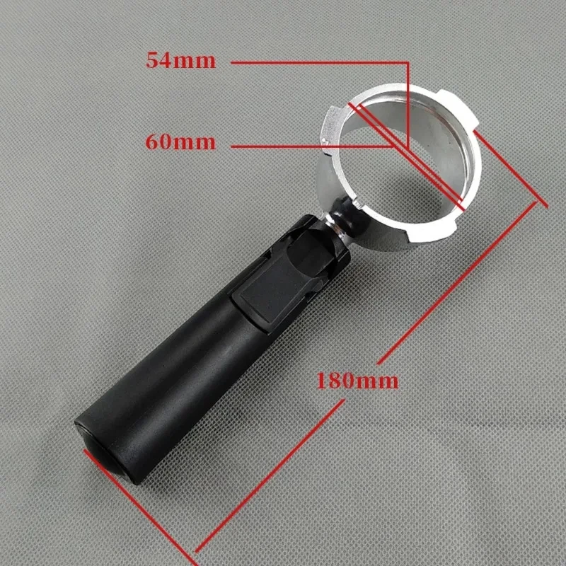 Bottomless Coffee Machine Handle, Bracket Accessories, Filter Powder Cup, Aluminum Alloy, 51mm