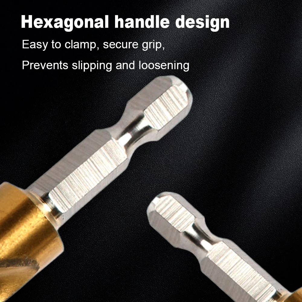 ชุดดอกสว่านเกลียว 30 ชิ้น ดอกสว่านเหล็กความเร็วสูงเคลือบไทเทเนียม ดอกสว่านหกเหลี่ยมแบบอิมพีเรียล ชุดดอกสว่านรวม