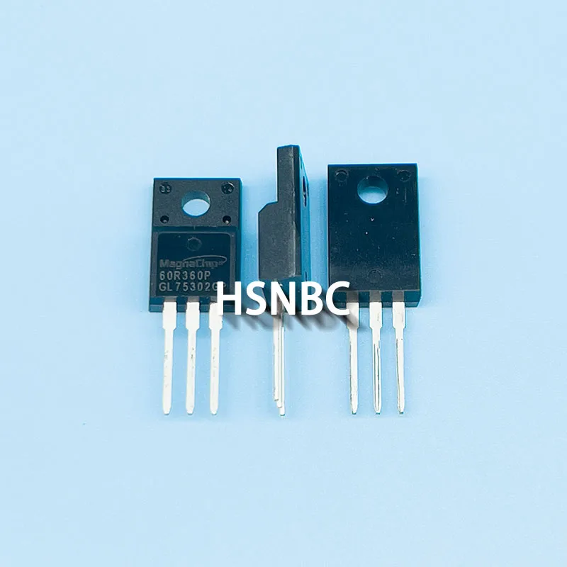 Transistor de potência MOSFET, 60R360P, MMF60R360P, TO-220F, 600V, 11A, 100% novo importado original, 10pcs por lote