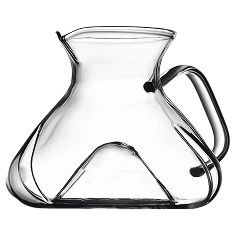 

YWDZ-Carafe Sharing Pot 450Ml Glass Brew Coffee Utensil Water Level Display Mark Maker Accessories A
