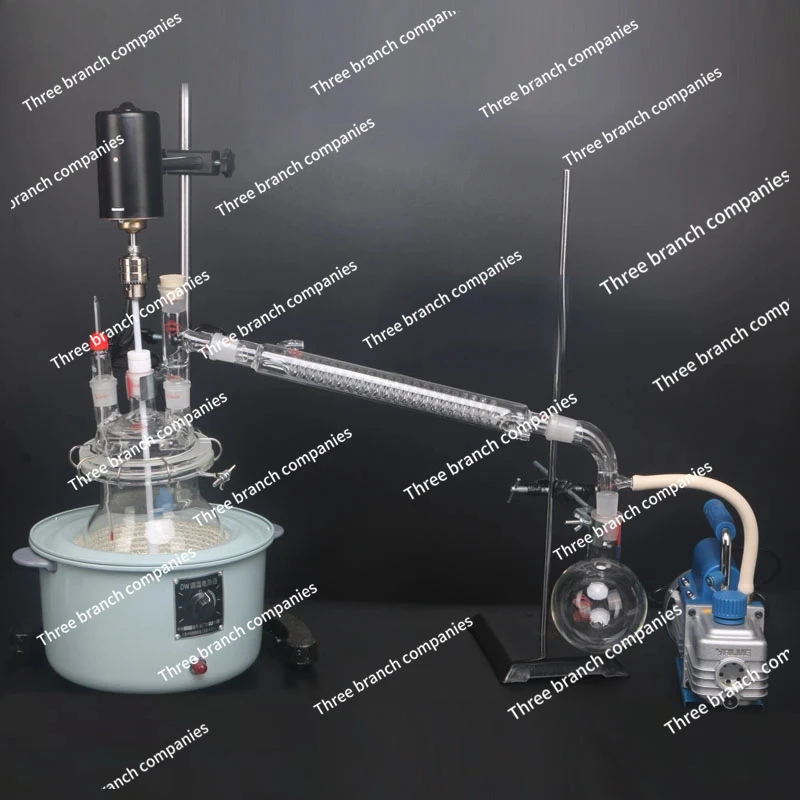 Experimental study on the heating sleeve of the  reaction distiller purification oil bath using the stirring distillation