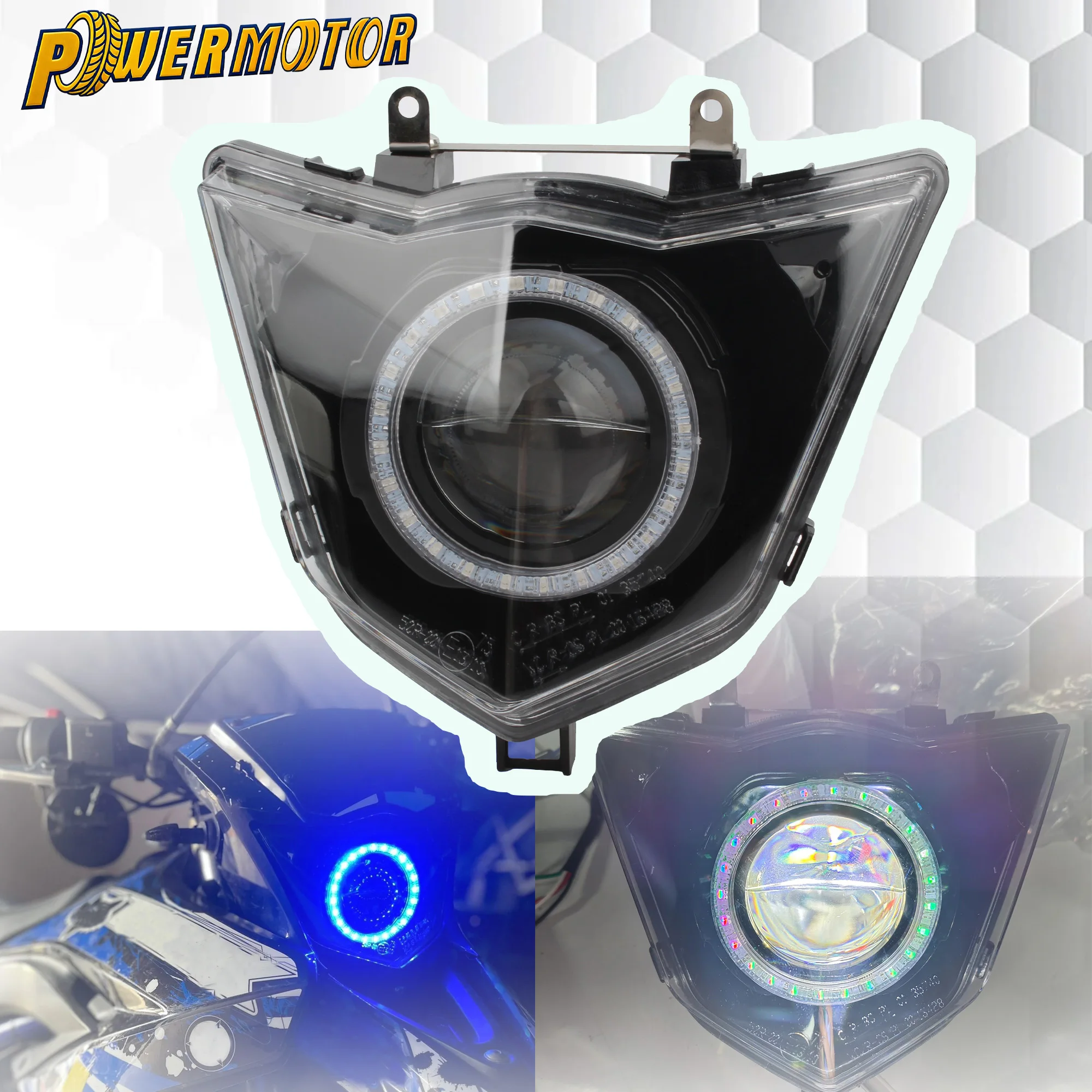 

Motocross LED App Control RGB Headlight Wick For Yamaha WR 125 X R WR125 X/R 2009-2016 Dirt Bike Modified Angel Eye HeadLamp