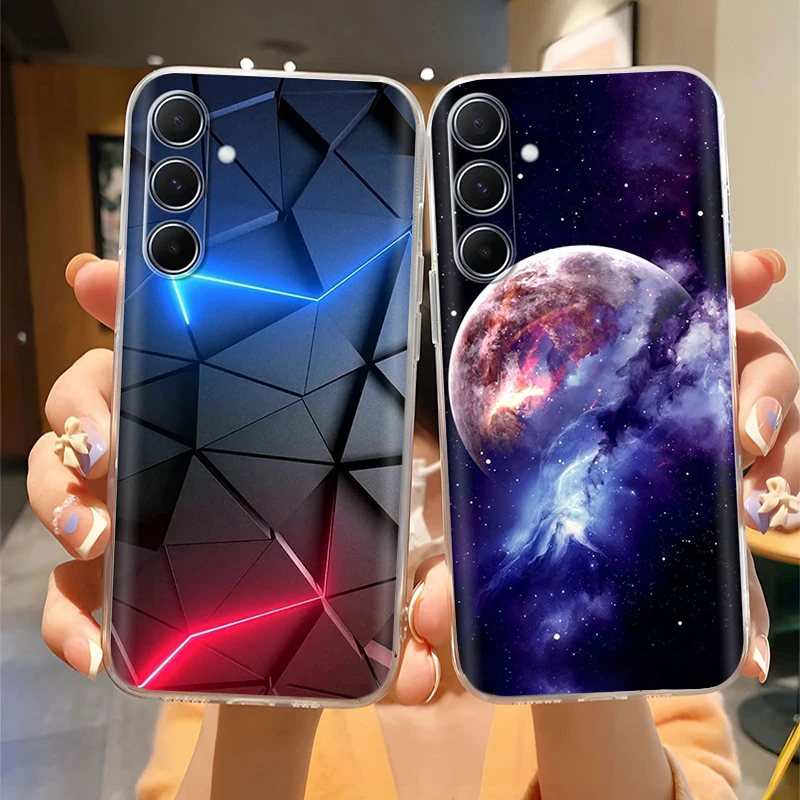 

Чехол для Samsung A26 A26 SM-A266B, прозрачная задняя крышка с рисунком, мягкие силиконовые чехлы для телефонов Samsung Galaxy A26 SM-A266E, противоударный
