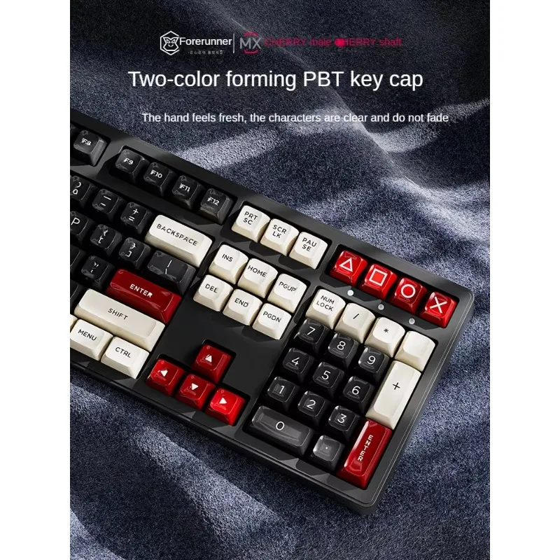 EWEADN 87Key/108Key RGB Bluetooth Tri-mode Wireless Mechanical Keyboard Cherry MX Axis Macro Long Endurance Office/Game