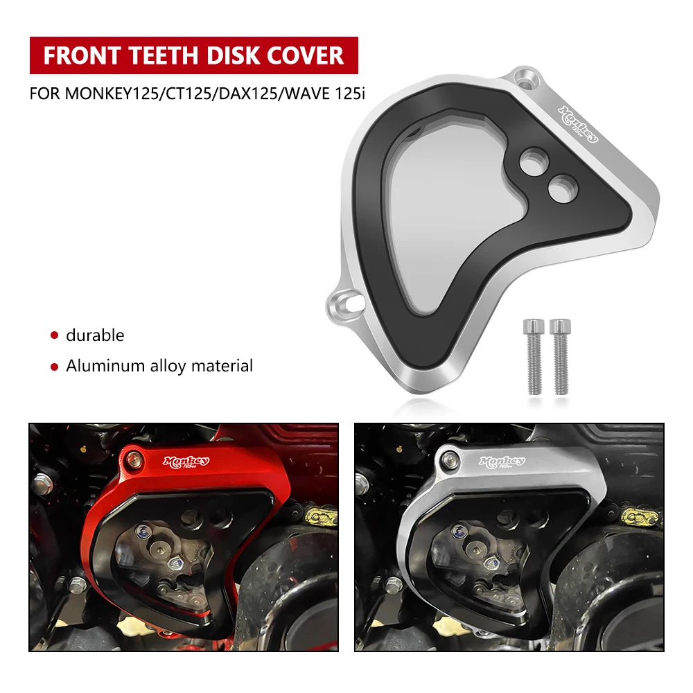 For Motorcycle Front Gear Cover Front Sprocket Guard Cover Monkey125 2024 DAX ST 125 Trail 125 CT 125 WAVE-125i 2018-2024