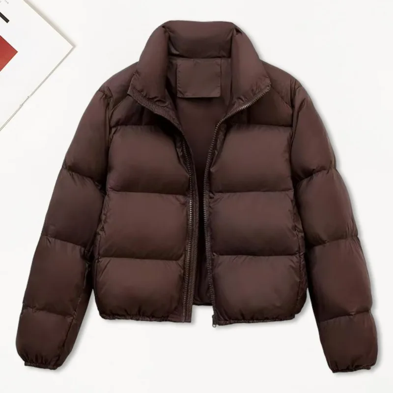 

2025 NEW Lapel Jacket Solid Color Jacket Windproof Padded Down Coat with Stand Collar for Men Women Slim Fit Outdoor Jacket for