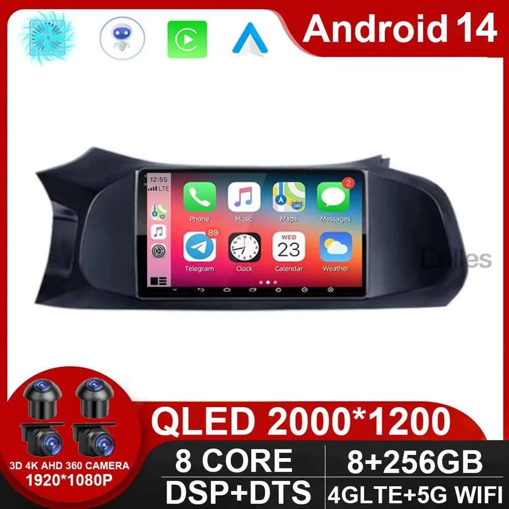 

Android 14 Car Radio Stereo Carplay Multimedia Video Player For Chevrolet Onix 2012 - 2019 Autoradio GPS 2 Din IPS Screen