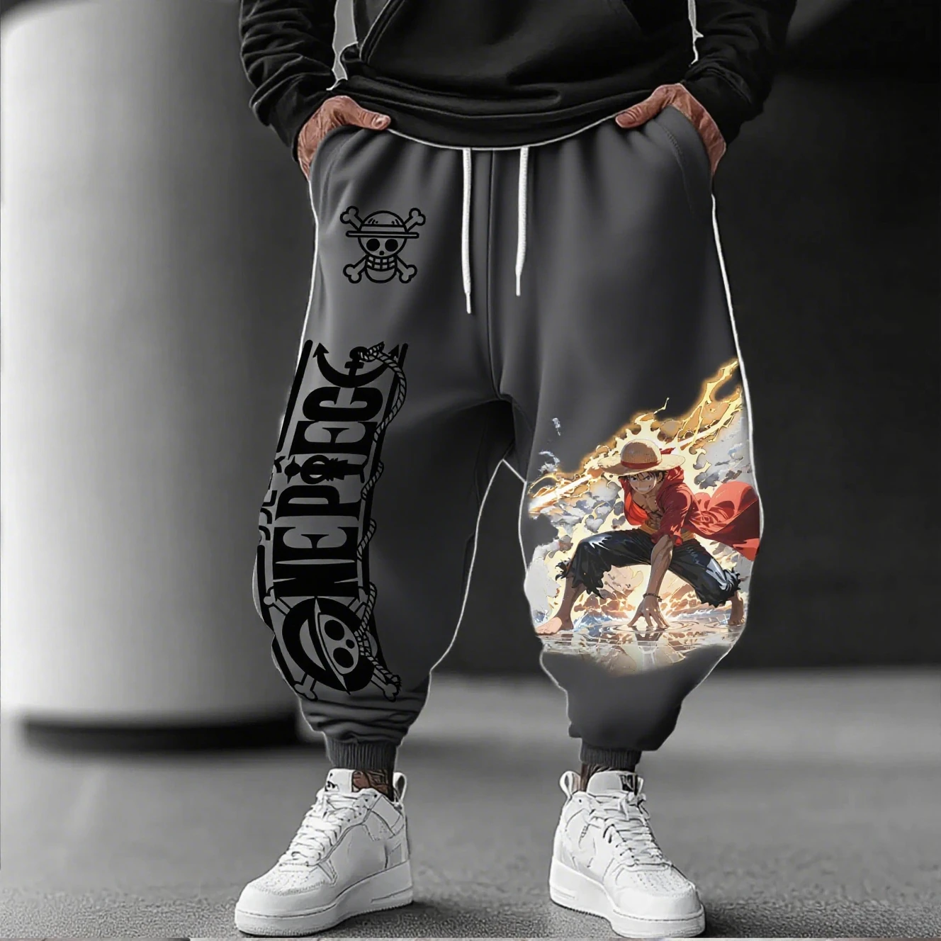 Een Stuk Luffy Anime Gedrukt Joggingbroek Mannen Vrouwen Joggers Broek Losse Casual Streetwear Katoenen Broek Hip Hop Lente Herfst