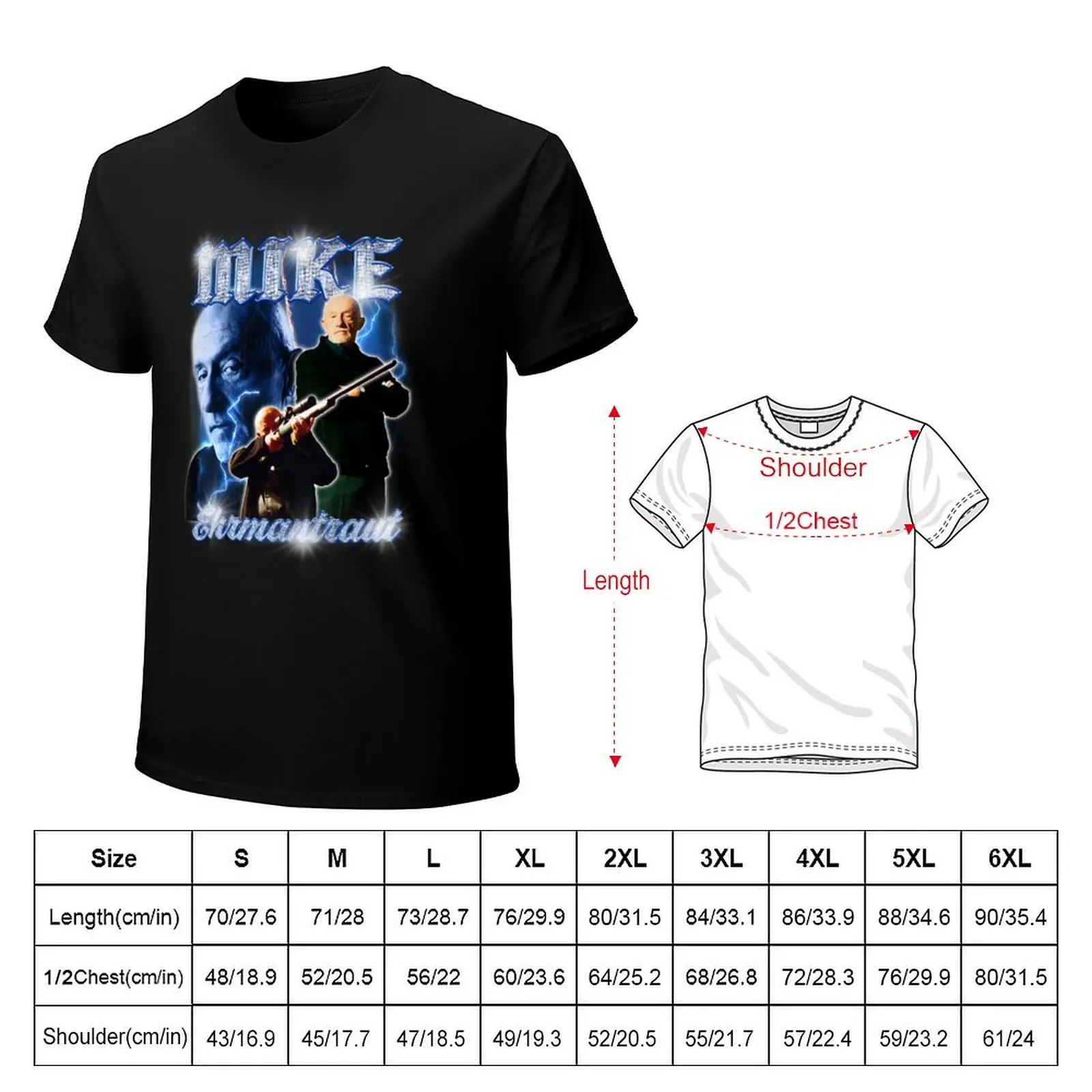 Mike Ehrmantraut Breaking Bad Vintage 90's Retro Bootleg T-Shirt customs sublime men t shirts high quality