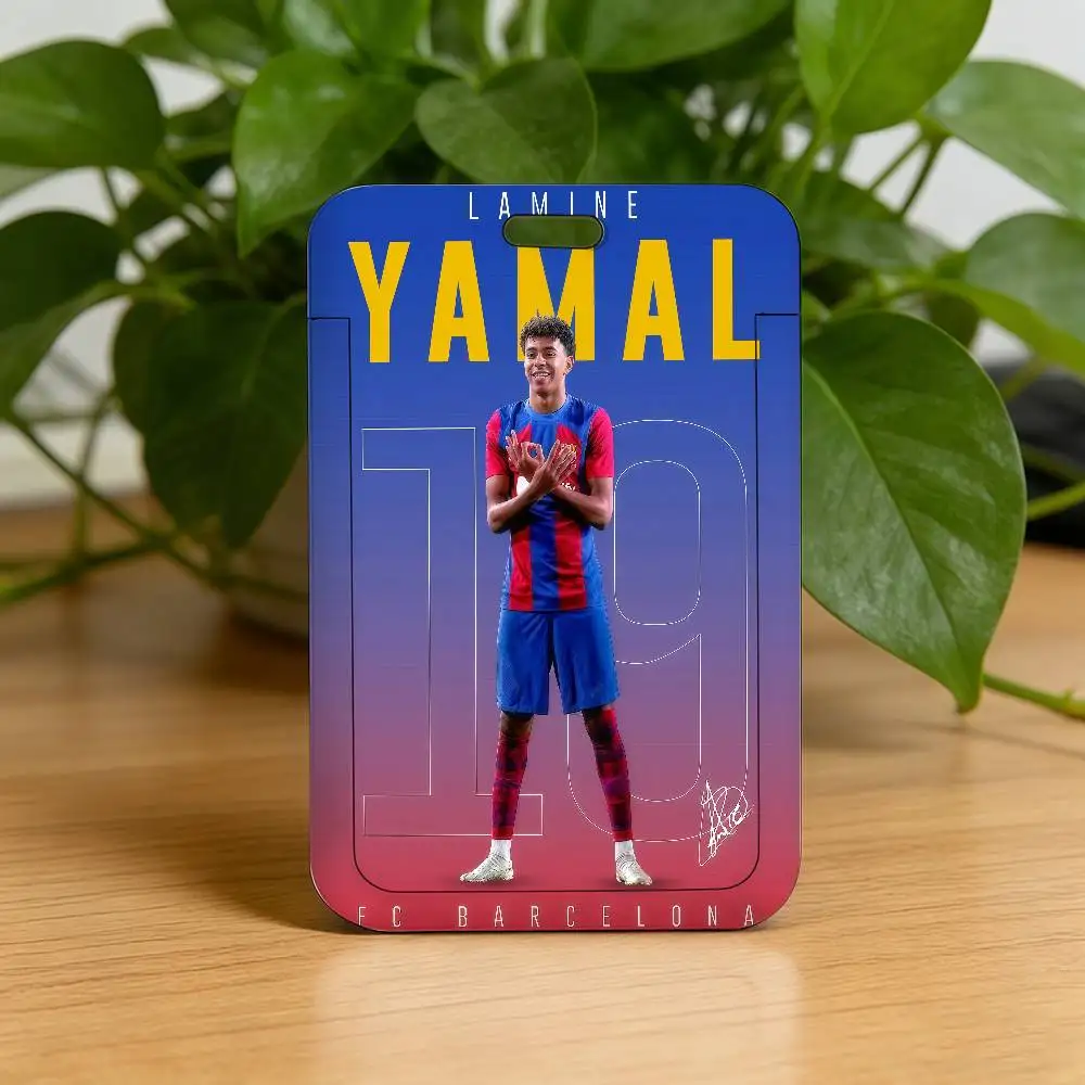 Fußball L-Lamine Y-Yamal Ausweishalter mit Umhängeband, Anhänger, Schlüsselanhänger, Arbeitsausweishülle, Geschenk – Detail 12