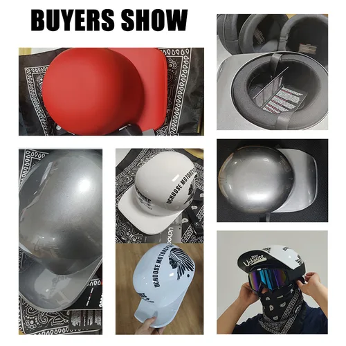 Imagen 2 del producto Gorra de béisbol para hombre y mujer, casco Retro Vintage para motocicleta, Scooter de cara abierta, Cruiser, Chopper, Gangster DS, 2022